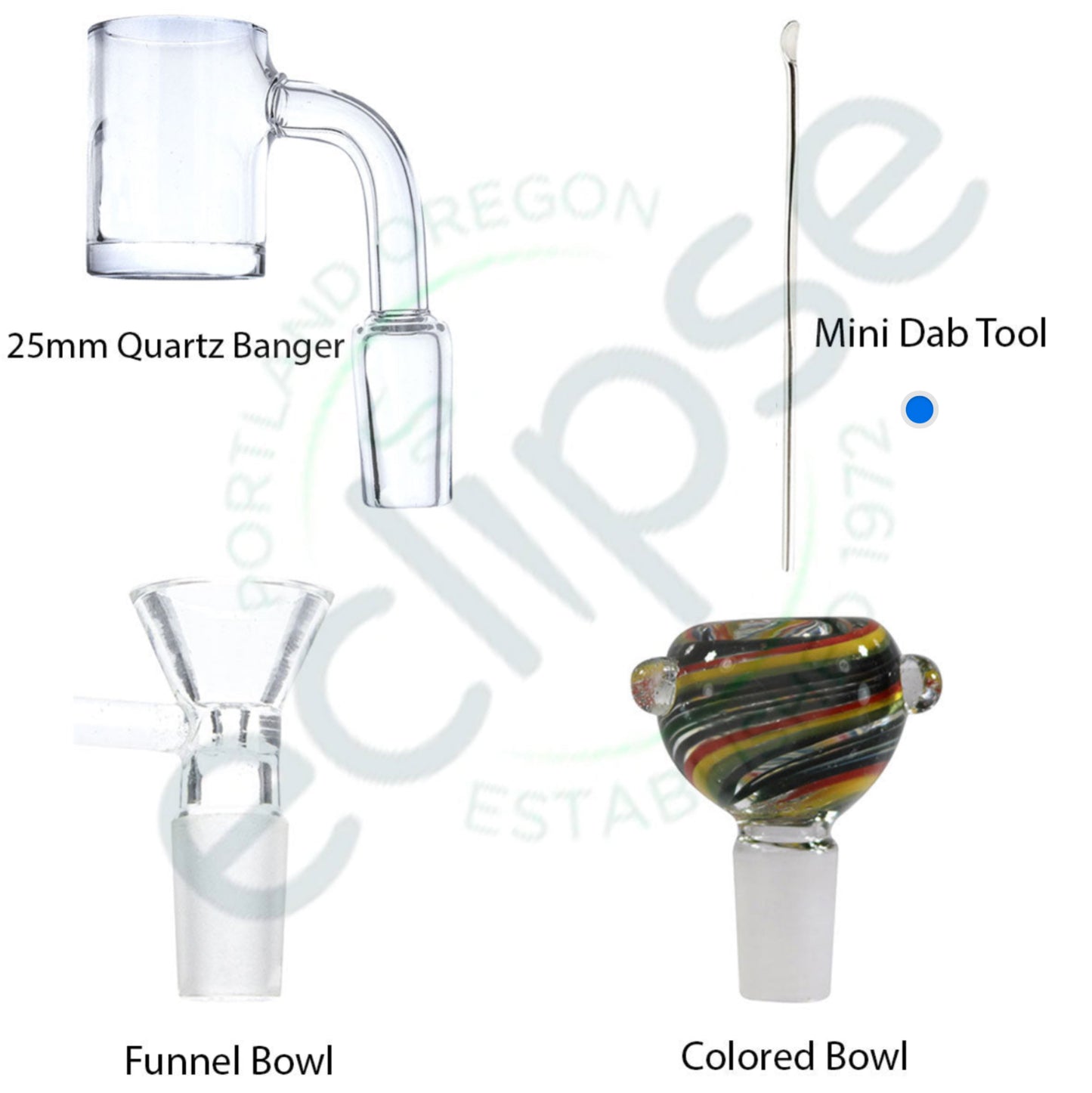 16"-17” Straight Tube w/ Quadruple Honeycomb Perc's - Assorted Colors [WP-G-286]