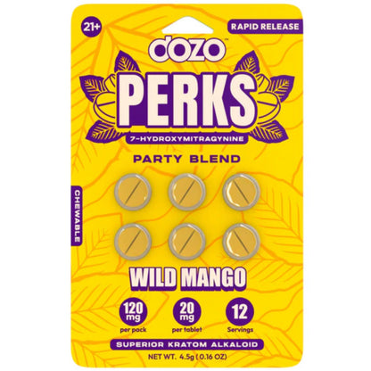 DOZO PERKS 7-OH - NEW FLAVORS! - Two or 6 Ct 20mg Tabs [K-DP-2C/6C]