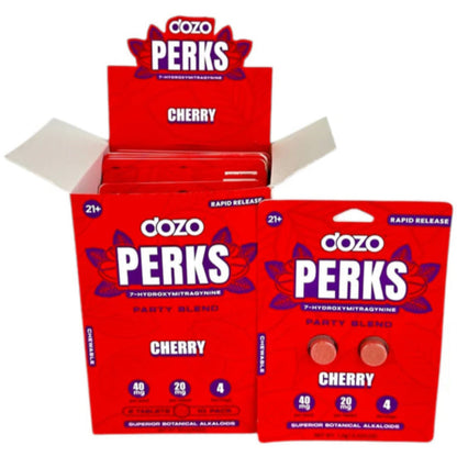 DOZO PERKS 7-OH - NEW FLAVORS! - Two or 6 Ct 20mg Tabs [K-DP-2C/6C]