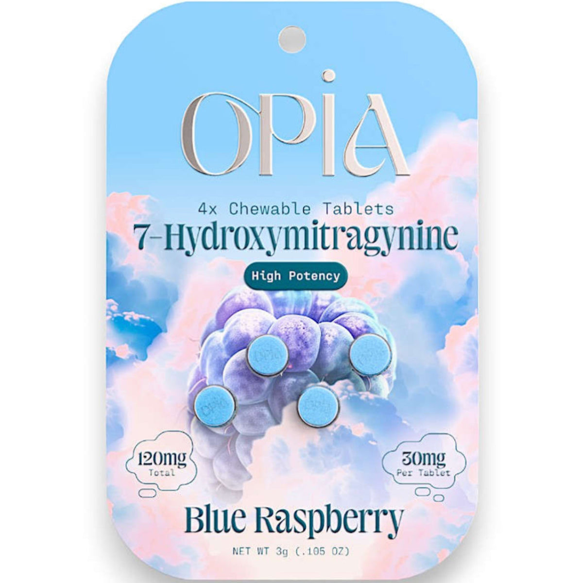 Opia Extra Strong 7-OH 30mg Tabs - 4 Ct - 3 Flavors [K-OPIA X]