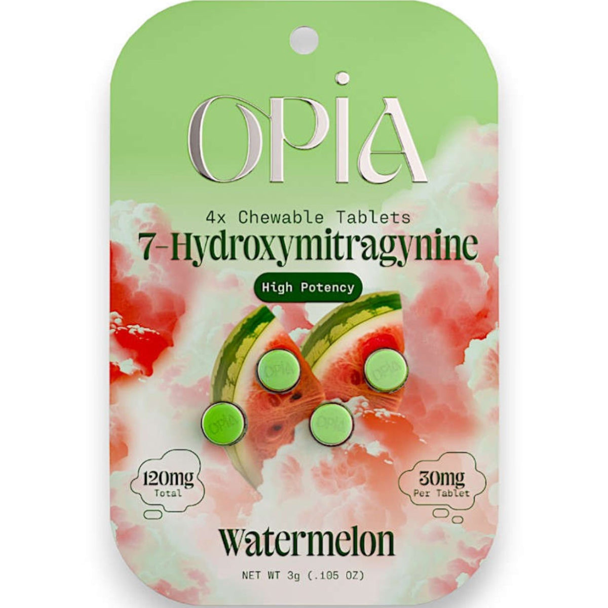 Opia Extra Strong 7-OH 30mg Tabs - 4 Ct - 3 Flavors [K-OPIA X]