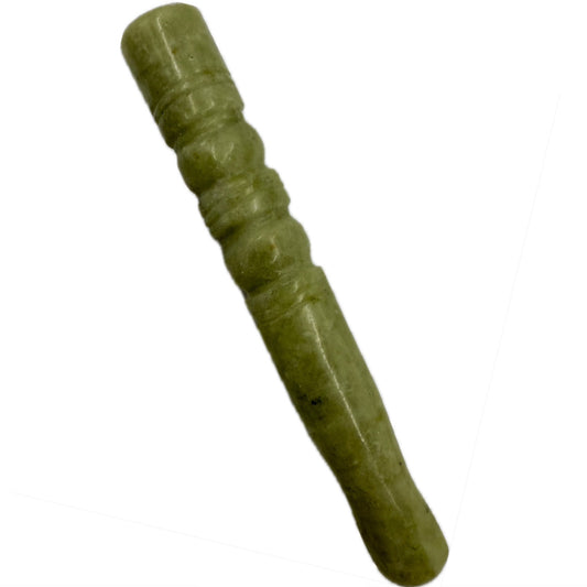 3.5" Jade Chillum Pipe - Light/Medium Green [HP-J-49B]