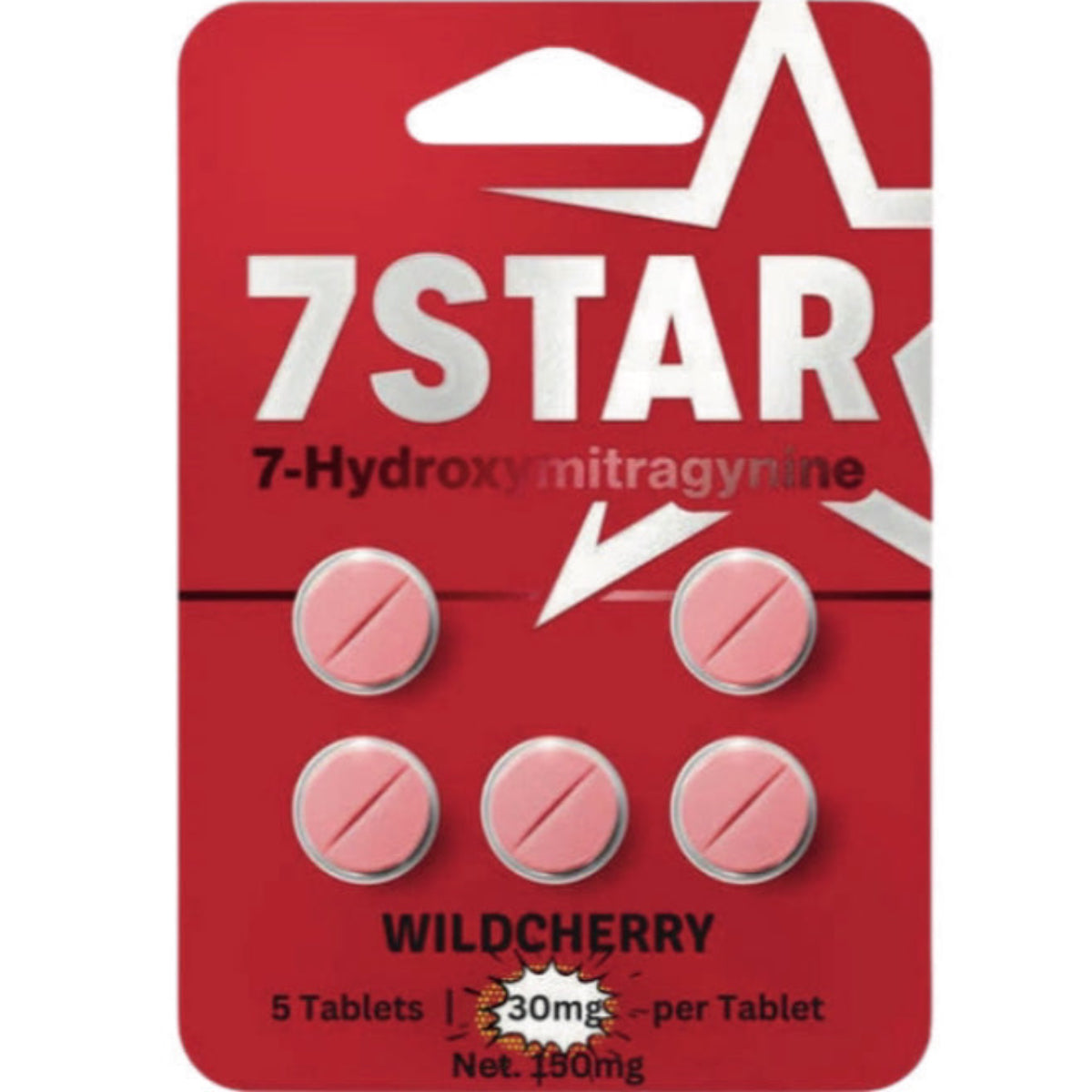 7 Star 7-OH - Five 30mg Tab’s - Original & Brand New Flavors - 4 Varieties [K-7*-5C]