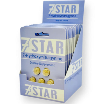 7 Star 7-OH - Five 30mg Tab’s - Original & Brand New Flavors - 4 Varieties [K-7*-5C]