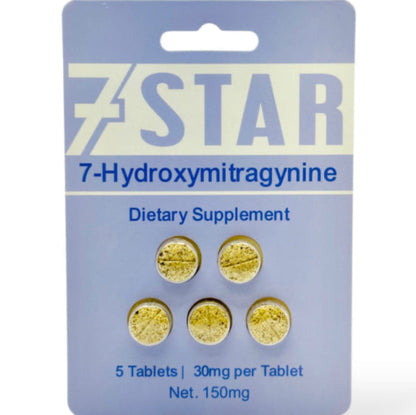 7 Star 7-OH - Five 30mg Tab’s - Original & Brand New Flavors - 4 Varieties [K-7*-5C]