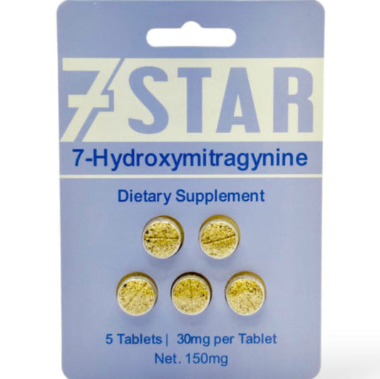 7 Star 7-OH - Five 30mg Tab’s - Original & Brand New Flavors - 4 Varieties [K-7*-5C]