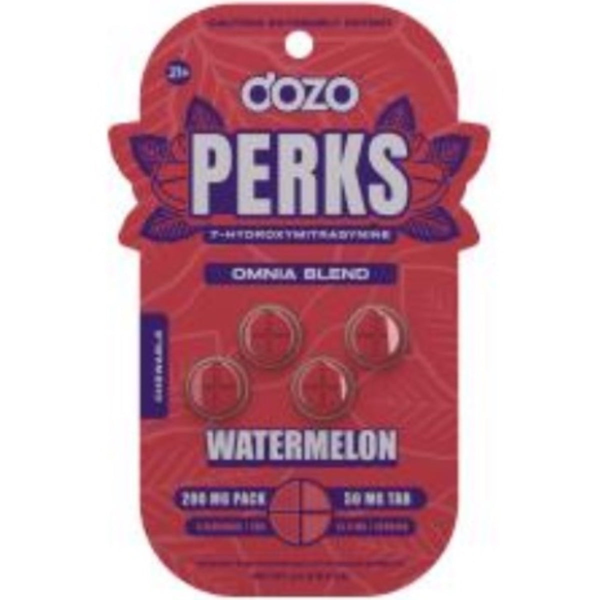 DOZO PERKS Rapid-Release 7-OH - Four 50mg Tab’s - Now 7 Flavors! [K-DP-4C]