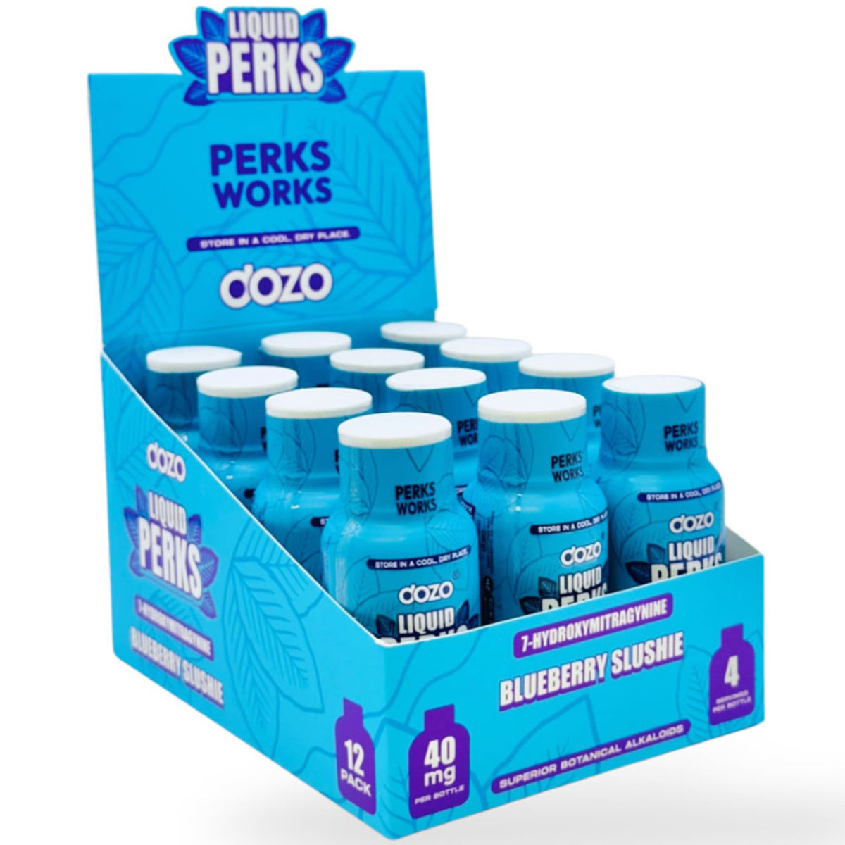 Dozo Liquid Perks - 40mg 7-OH Shot - 3 Varieties [K-DP-7S]