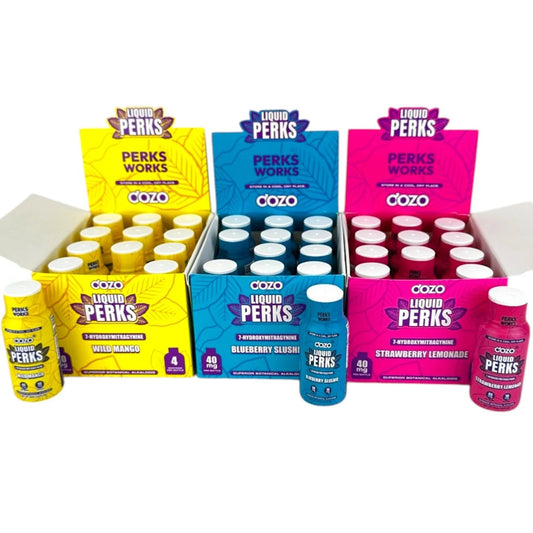 Dozo Liquid Perks - 40mg 7-OH Shot - 3 Varieties [K-DP-7S]