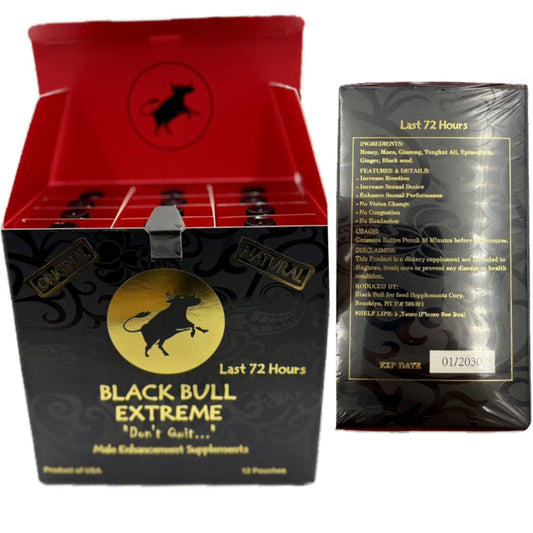 Black Bull Extreme Honey - 12 Ct Display [C-SX-BBE]