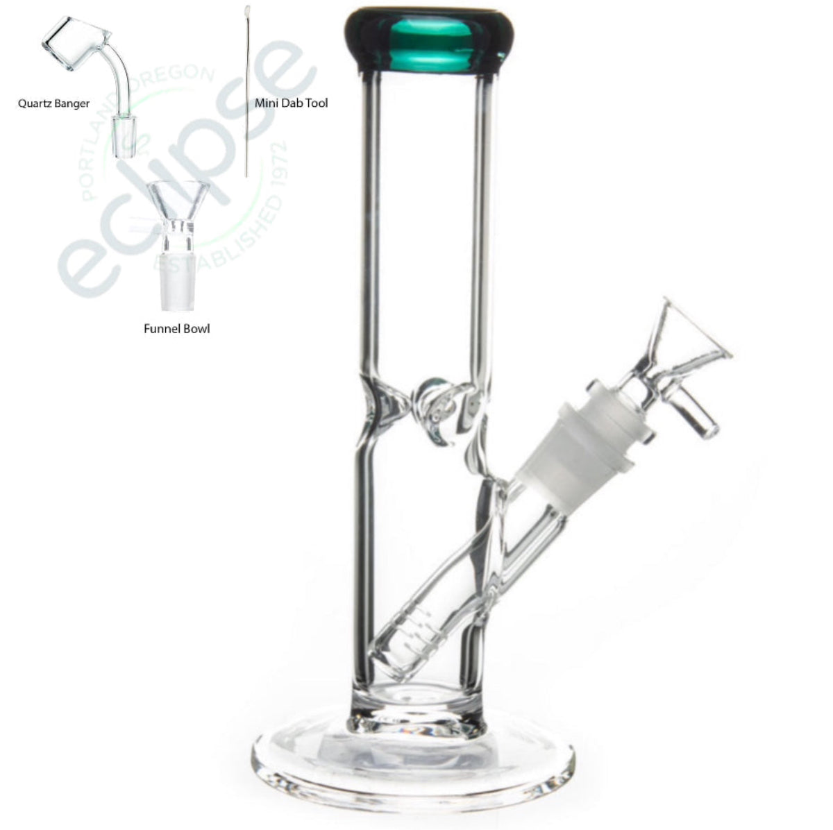 8" Straight Tube - Top Quality - 9 Vibrant Colors [WP-G-222A]
