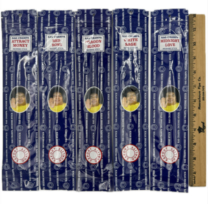 Nag Champa 11’ Large Assortment - Authentic Satya - 72 Ten Ct Packs [IN-NC-72]