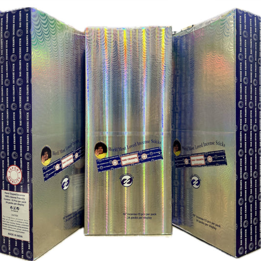 Nag Champa HUGE 19” Assortment - Authentic Satya - 24 XL 15 Ct Packs [IN-NC-24XL]