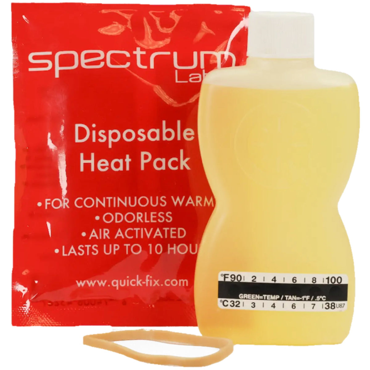 Quick Fix Plus 6.4 Synthetic Fetish Urine w/ Heating Pad & Temp Strip - New formula [QF-PLUS]
