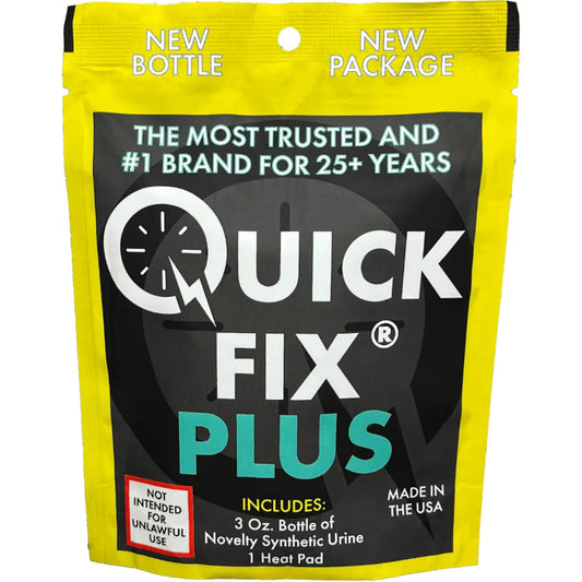 Quick Fix Plus 6.4 Synthetic Fetish Urine w/ Heating Pad & Temp Strip - New formula [QF-PLUS]