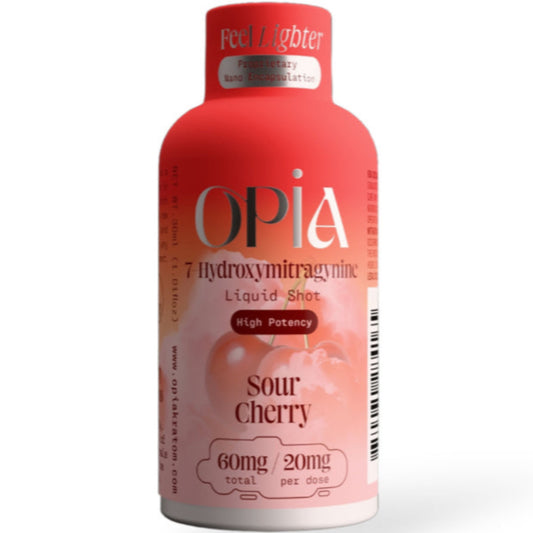 Opia 7-Hydroxymitragynine Extra Strong 60mg Liquid Shot - 3 Flavors [K-OPIA-SX]