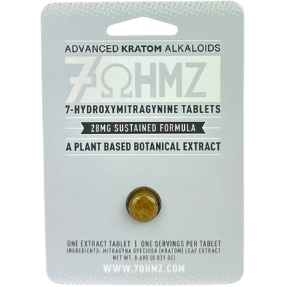 7 Ohmz 7-Hydroxymitragynine - 28mg Sustained Formula - 1 or 6 Ct Tabs [K-7O-28]