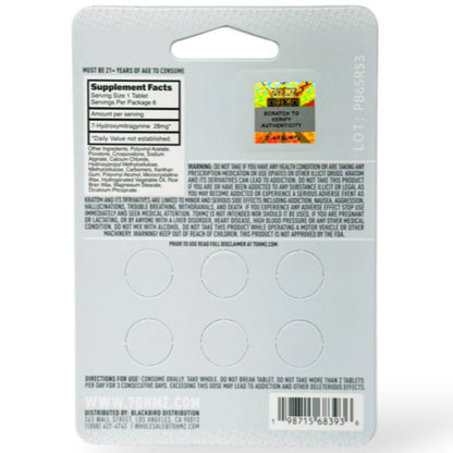 7 Ohmz 7-Hydroxymitragynine - 28mg Sustained Formula - 1 or 6 Ct Tabs [K-7O-28]