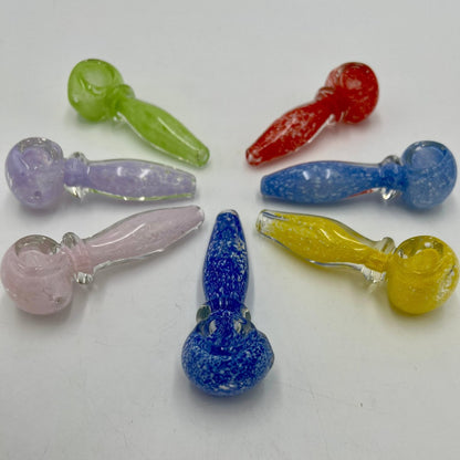 3.5” - 4" Glass Frit Hand Pipe - Assorted Colors[HP-G-232]