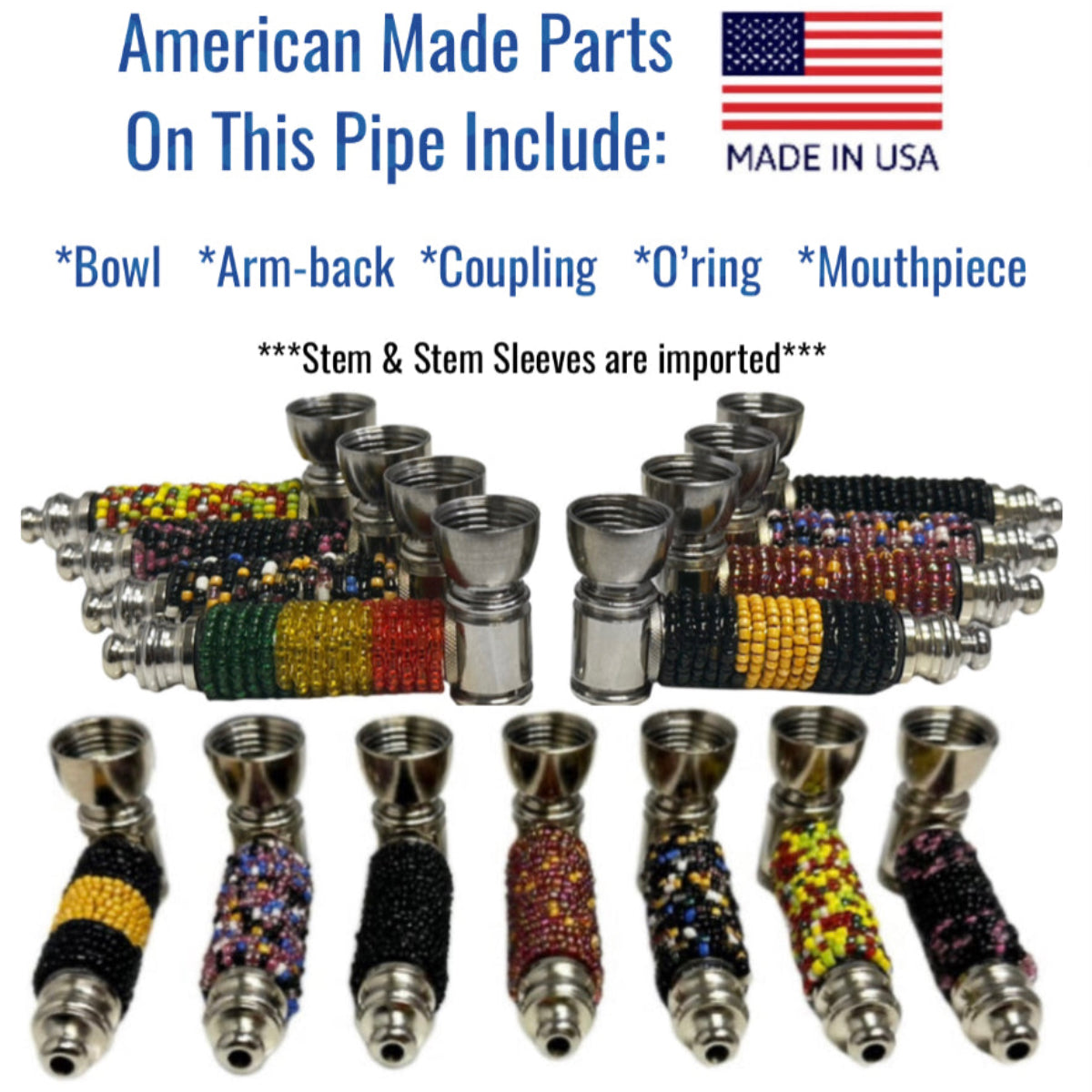 3" Metal Hand Pipe - Assorted Colors [HP-M-AN93]
