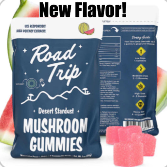 Road Trip Desert Stardust Magic Mushroom Gummies - THC Free - Now Available In All 8 Flavors! [C-RT-G]