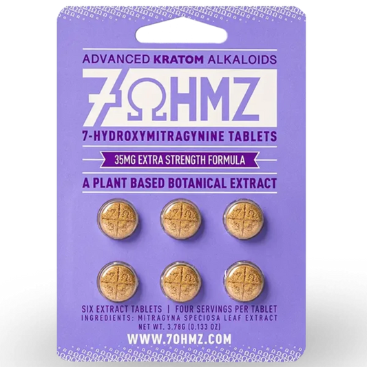 7 Ohmz 7-Hydroxymitragynine - 35mg Extra Strength Formula - 6 Ct Tabs [K-7O-35]