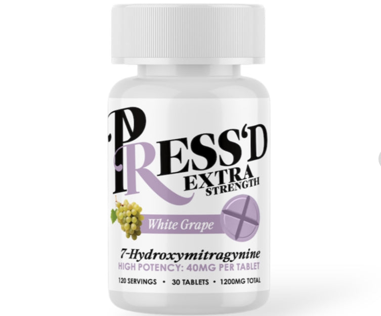 Press’d - Extra Strength 7-OH - 30 Ct 40mg Tabs - 3 Flavors [K-PR-40-30C]