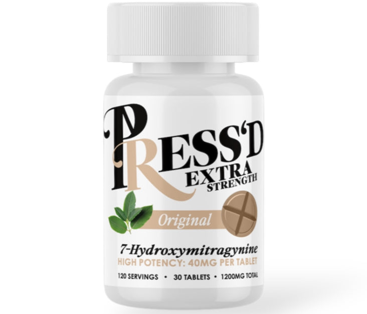 Press’d - Extra Strength 7-OH - 30 Ct 40mg Tabs - 3 Flavors [K-PR-40-30C]