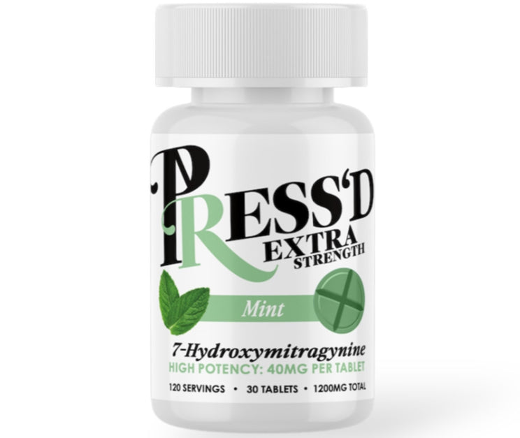 Press’d - Extra Strength 7-OH - 30 Ct 40mg Tabs - 3 Flavors [K-PR-40-30C]
