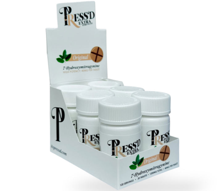Press’d - Extra Strength 7-OH - 30 Ct 40mg Tabs - 3 Flavors [K-PR-40-30C]