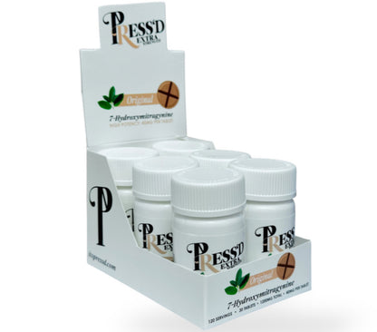 Press’d - Extra Strength 7-OH - 30 Ct 40mg Tabs - 3 Flavors [K-PR-40-30C]