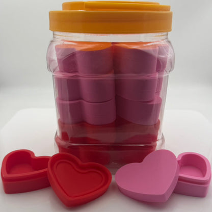 17ml Heart Silicone Container - Pink & Red [C-S-3]
