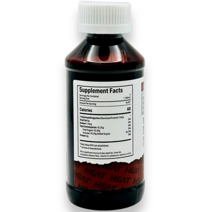 NEW Sippin Syrup Straight HEAT 7-OH - 60mg Bottle - 4 Servings - 3 Flavors [K-HS]