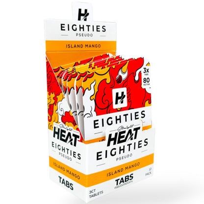 NEW Straight HEAT EIGHTIES PSEUDO 7-OH- 80mg Tabs - 3 Ct - 4 Flavors! [K-H8P-3C]