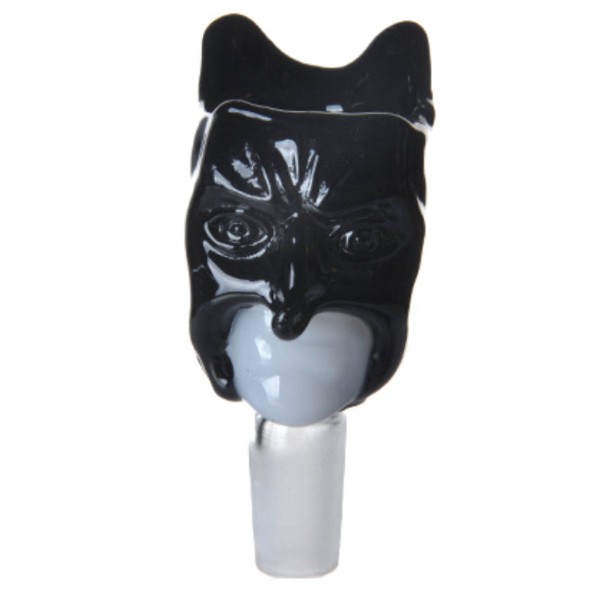 14mm Glass Bat Dude Bowl - Black or Assorted Colors [GB-42]
