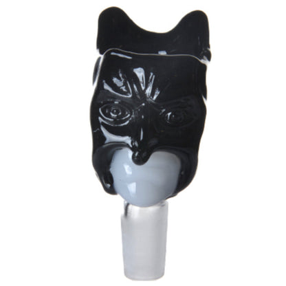14mm Glass Bat Dude Bowl - Black or Assorted Colors [GB-42]