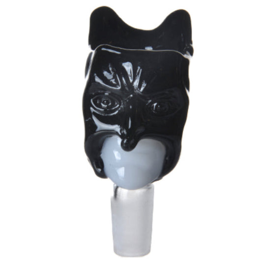 14mm Glass Bat Dude Bowl - Black or Assorted Colors [GB-42]