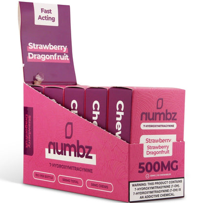 NEW Numbz 7-Hydroxymitragynine Chewable Tabs - Ten 50mg Tabs - 8 Flavors! [K-NBZ-10C]