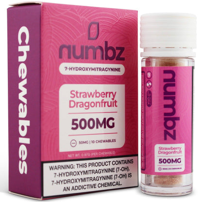 NEW Numbz 7-Hydroxymitragynine Chewable Tabs - Ten 50mg Tabs - 8 Flavors! [K-NBZ-10C]