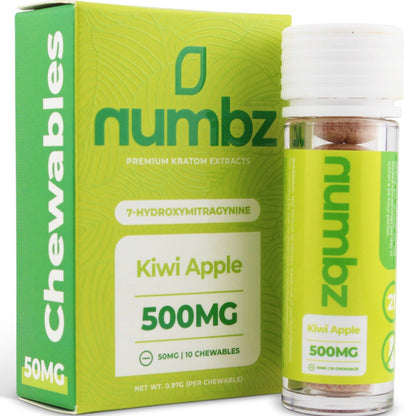 NEW Numbz 7-Hydroxymitragynine Chewable Tabs - Ten 50mg Tabs - 8 Flavors! [K-NBZ-10C]