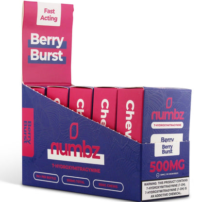 NEW Numbz 7-Hydroxymitragynine Chewable Tabs - Ten 50mg Tabs - 8 Flavors! [K-NBZ-10C]