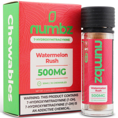 NEW Numbz 7-Hydroxymitragynine Chewable Tabs - Ten 50mg Tabs - 8 Flavors! [K-NBZ-10C]