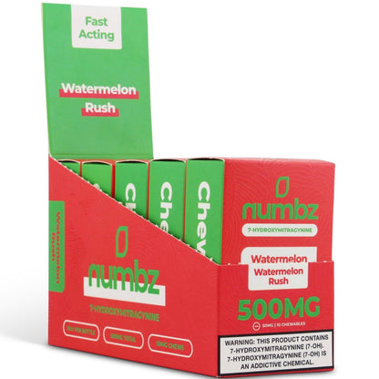 NEW Numbz 7-Hydroxymitragynine Chewable Tabs - Ten 50mg Tabs - 8 Flavors! [K-NBZ-10C]