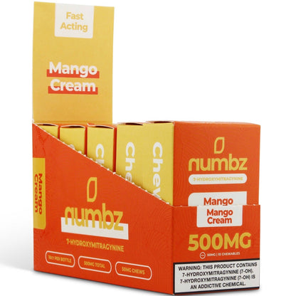 NEW Numbz 7-Hydroxymitragynine Chewable Tabs - Ten 50mg Tabs - 8 Flavors! [K-NBZ-10C]