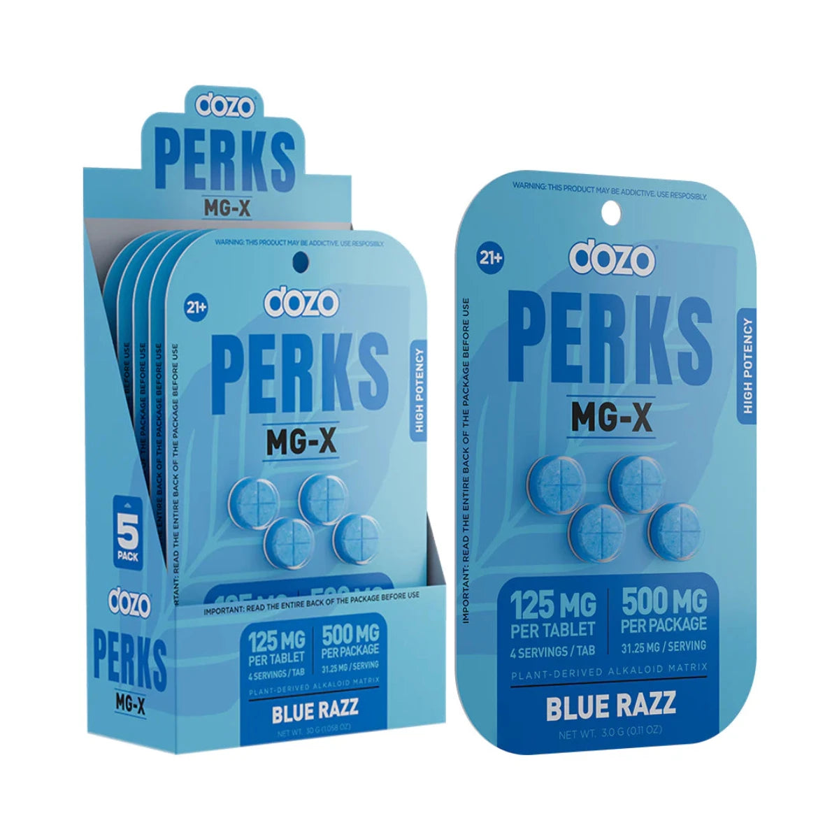 NEW DOZO MG-X Alkaloid Blend - 4Ct 125mg Tabs - 4 Flavors [K-DP-4C-MGX]