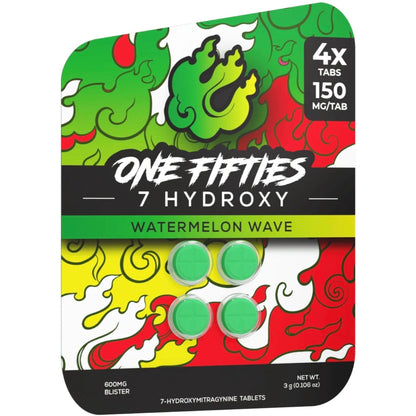 Straight HEAT 7-OH - 4Ct & NEW 10Ct 150mg Tabs - 5 Flavors [K-H150-4C]