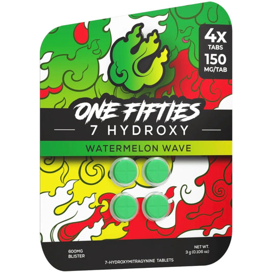 Straight HEAT 7-OH - 4Ct & NEW 10Ct 150mg Tabs - 5 Flavors [K-H150-4C]