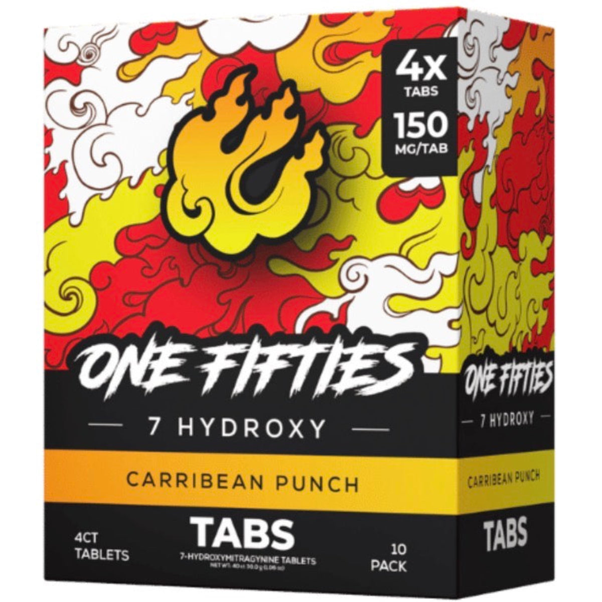 Straight HEAT 7-OH - 4Ct & NEW 10Ct 150mg Tabs - 5 Flavors [K-H150-4C]