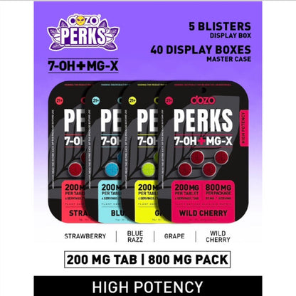 NEW DOZO 7-OH Plus MG-X - 1 Ct or 4Ct 200mg Tabs - 4 Flavors [K-DP-4C-MGX+]