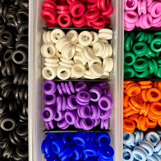 Rubber Grommet - Doughut Style - Assorted Colors & Sizes  [GROM-DNT]